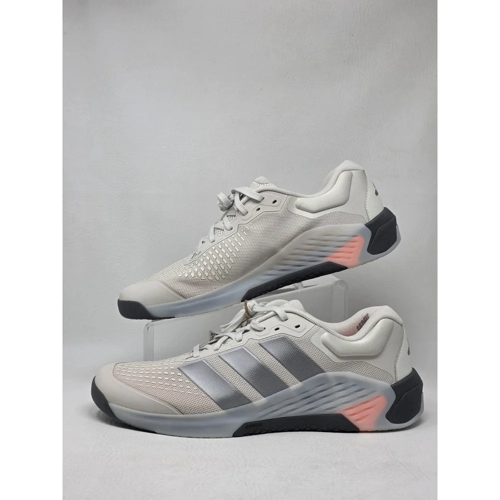 adidas DROPSET 4 Mens Size 12.5 Training JR4678 Orbit Grey Iron Metallic Orange